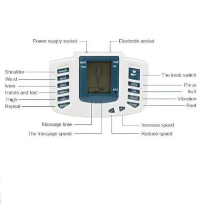 Picture of Physiotherapy Massage Machine with 4 Pads Body Pain Relief Therapy Stroke Machine