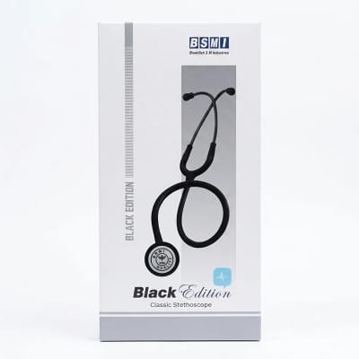 Picture of BSMI Clasic Stethoscope Professional Doctor (BLACK EDITION)-Black