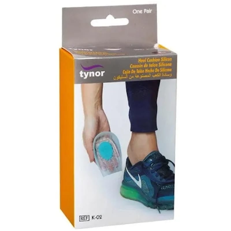 Picture of Tynor Silicone Heel Cushion -One Pair pain remove foot health accessories-Multicolour