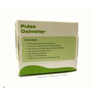 Picture of Afk Portable Digital Fingertip Pulse Oximeter Spo2 Pr Monitor Large Display Screen For Travel Outdoor
