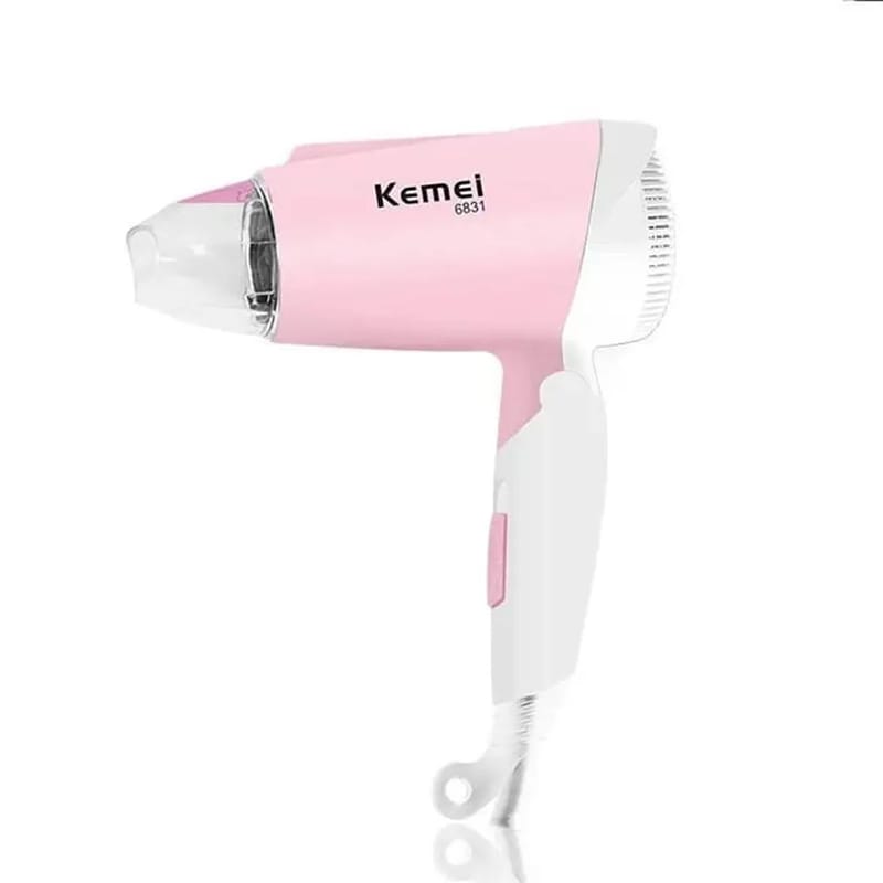 Picture of Kemei KM-6831 Professional Foldable Hair Dryer – 1600W High Power for Women