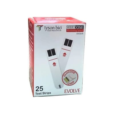 Picture of Healthway | Tyson Bio Evolve Blood Glucose Test Strips – 25 Strips