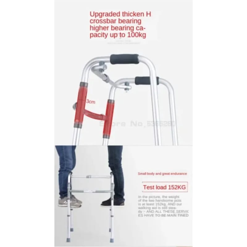 Picture of Patient Walker Price in Bangladesh | Folding Walker with Front Wheels