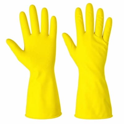 Picture of Kitchen Hand Gloves for Dish wash Half Hand 1 Pair-Multicolor