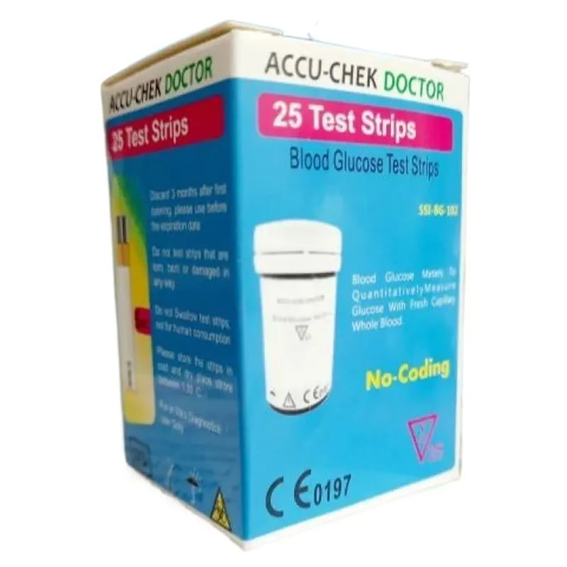 Picture of Accu-Chek Doctor Blood Glucose Test Strips – 25 Pcs Pack