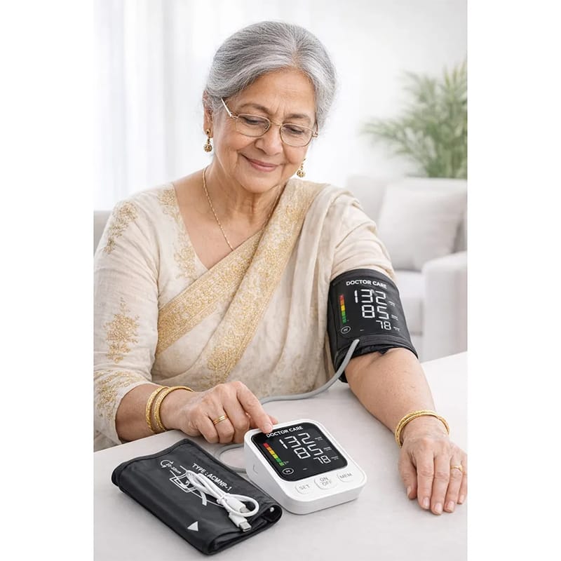 Picture of DoctorCare SmartPulse Rechargeable Digital Blood Pressure Monitor Advanced Upper Arm BP Machine
