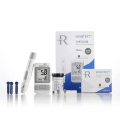 Picture of Bionime Glucometer GM 700SB Bluetooth Meter with 10 Test Strips, Blood Glucose Test Meter