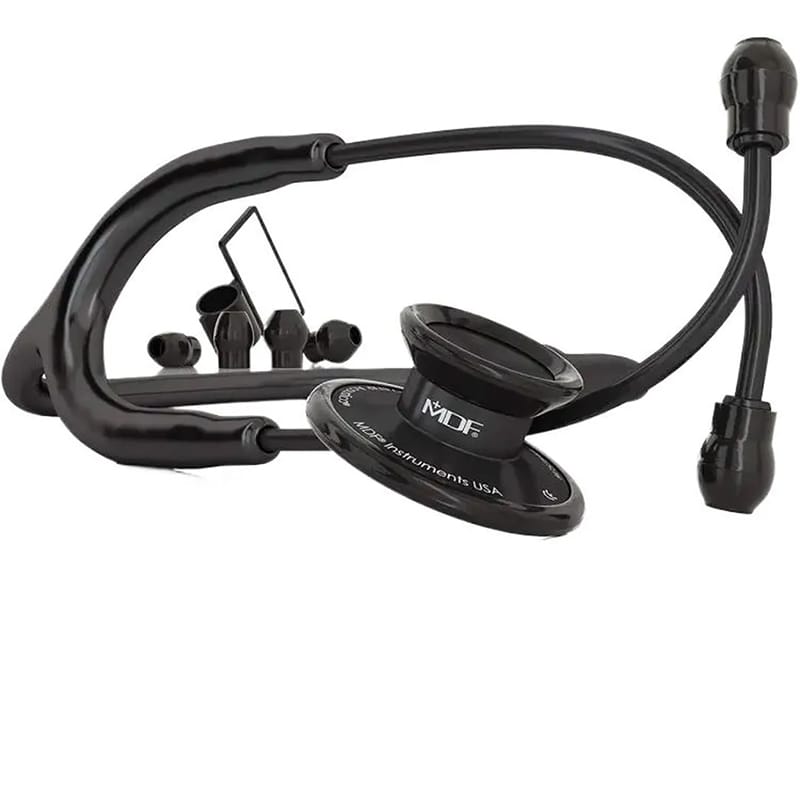 Picture of MDF® Acoustica® Deluxe Lightweight Dual Head Stethoscope – All Black Edition