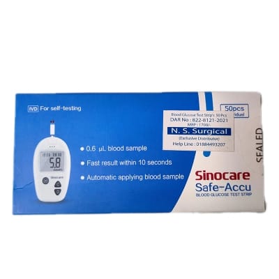 Picture of Sinocare safe Accu test strip 25/50 pcs