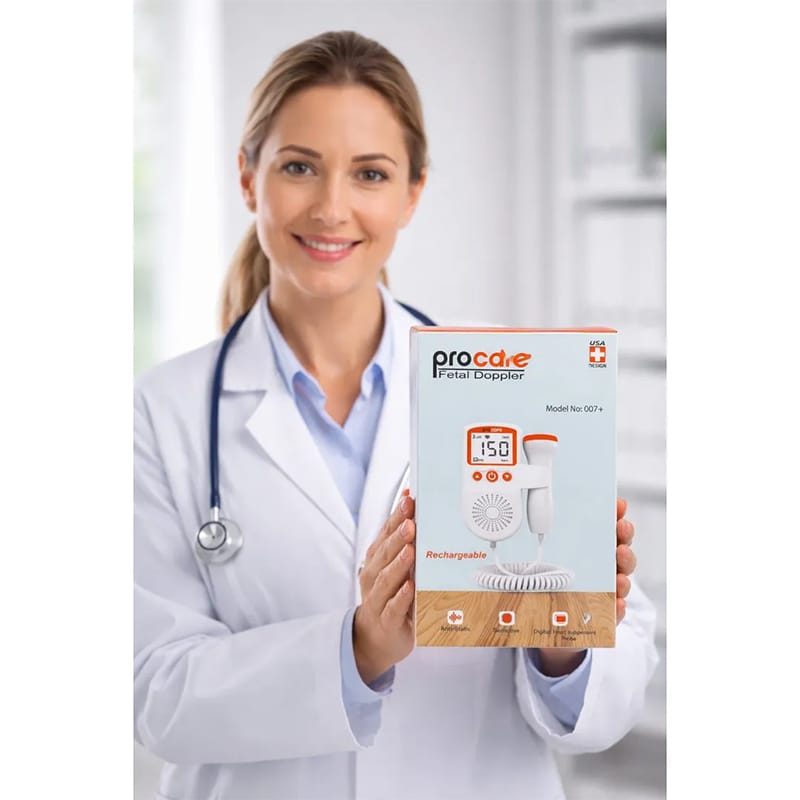 Picture of Procare Fetal Doppler (Model 007+) – Rechargeable Baby Heartbeat Monitor