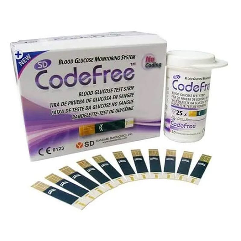Picture of SD Codefree Blood Glucose Test Strips – 50 Pieces (25 x 2) Value Pack