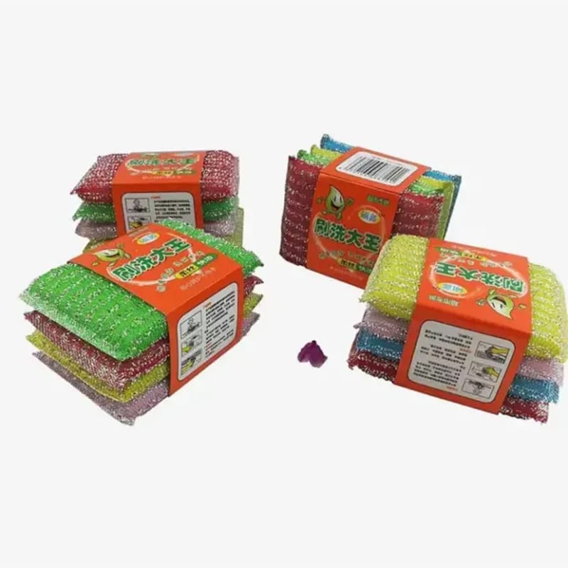 Picture of Foam Scrubber For Dish Wash - 4pcs - Majuni