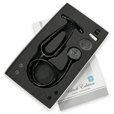 Picture of BSMI Clasic Stethoscope Professional Doctor (BLACK EDITION)-Black