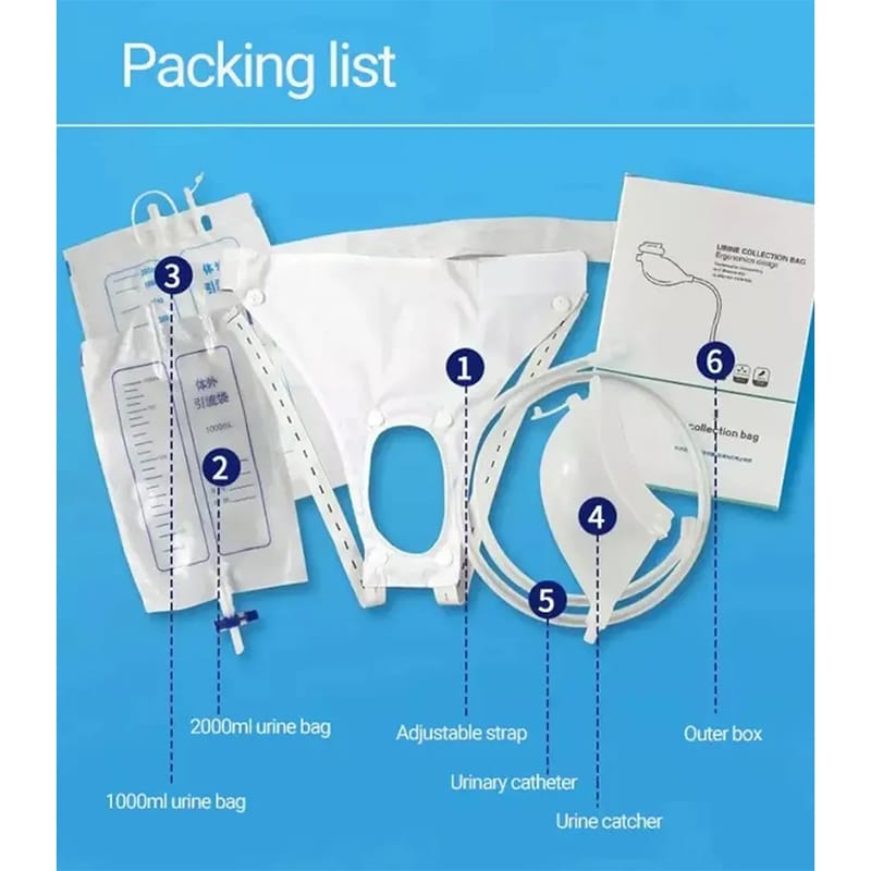 Picture of Silicone Urine Collector Bag System – Portable & Reusable