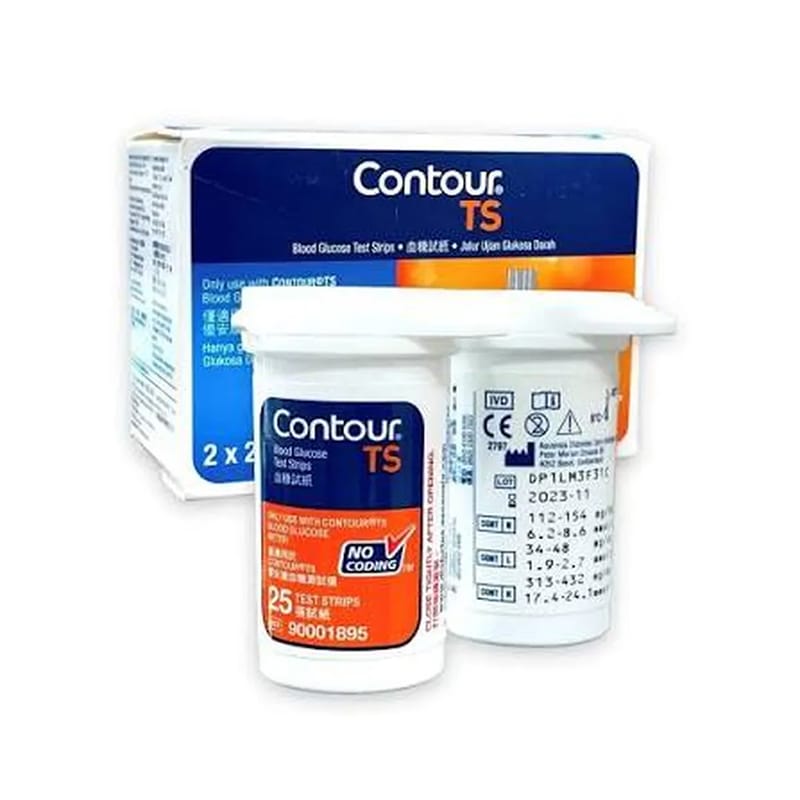 Picture of Contour TS Blood Glucose Test Strips – 50 Pieces Pack
