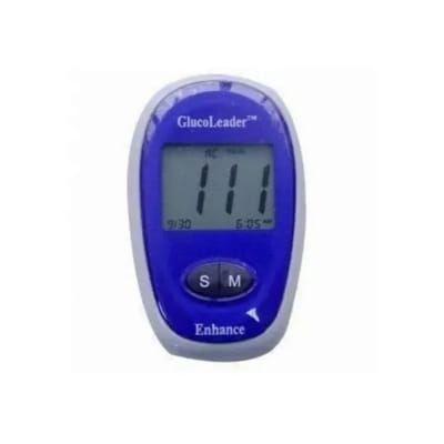 Picture of GlucoLeader Blood Glucose Monitor -Blue Diabetics machine-Blue