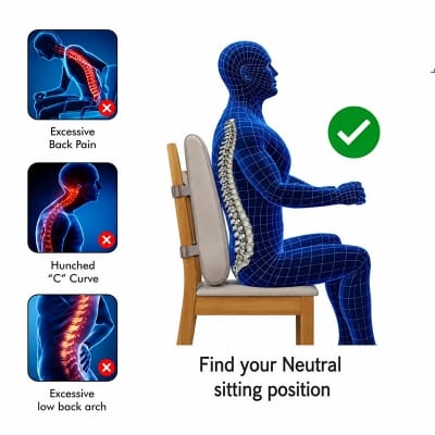 Picture of Tynor Back Rest support for back pain (India) Back Pain Relief-Universal