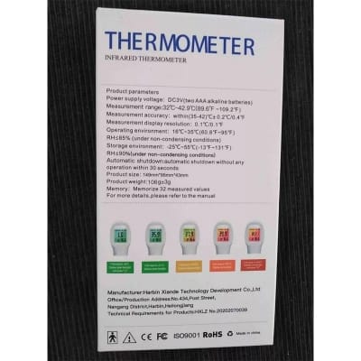 Picture of Infrared Thermometer Forehead Non-Contact GP-300 Thermometer-White