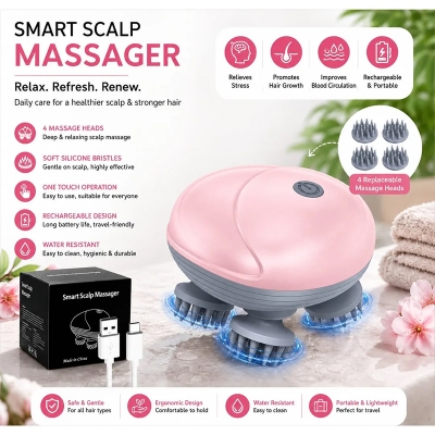 Picture of Premium Smart Scalp Massager Electric Head & Scalp Relaxation Massage Device