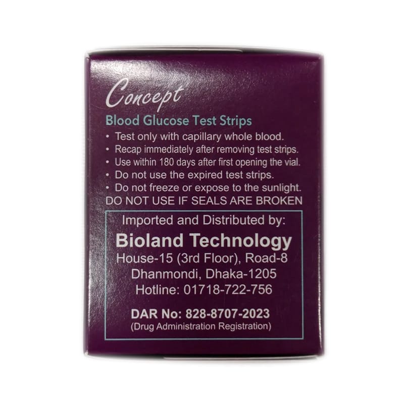 Picture of Concept Blood Glucose Test Strips (25 Pieces Pack)