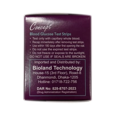 Picture of Concept Blood Glucose Test Strips (25 Pieces Pack)