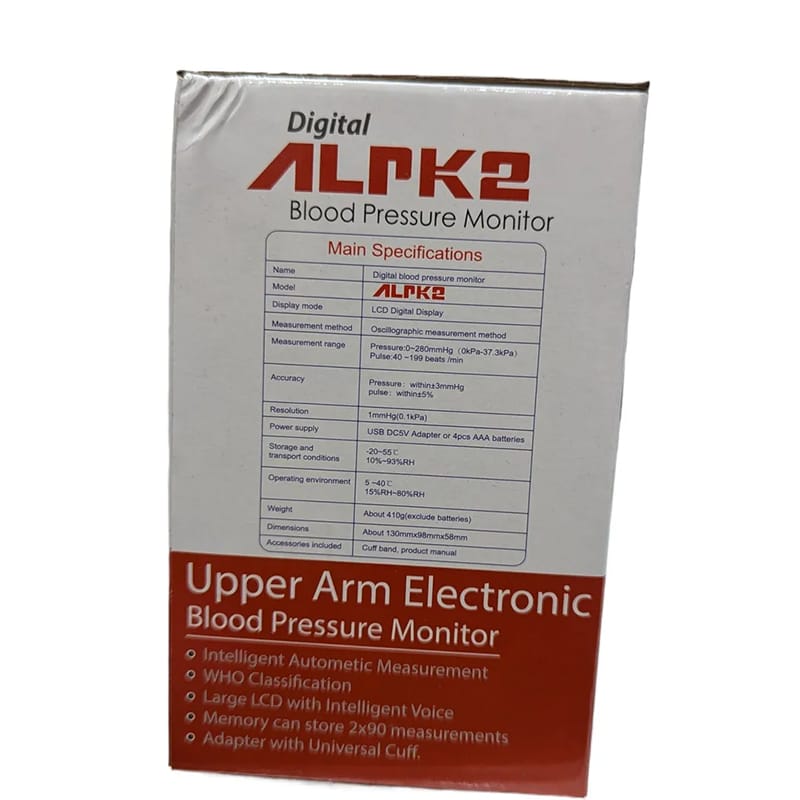 Picture of ALPK-2 Automatic Digital LCD Blood Pressure Monitor