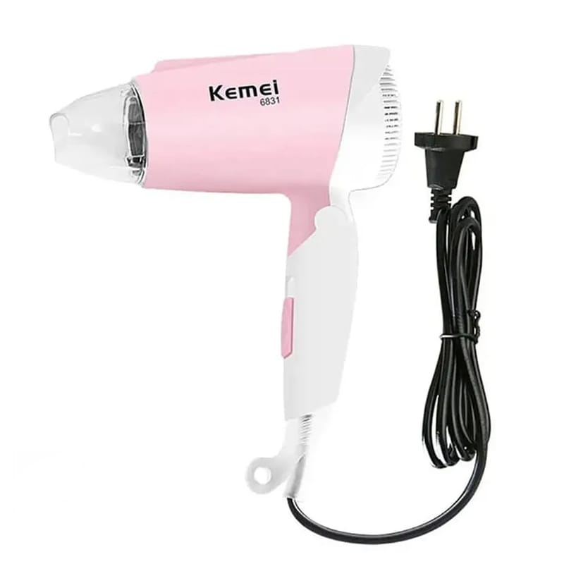 Picture of Kemei KM-6831 Professional Foldable Hair Dryer – 1600W High Power for Women
