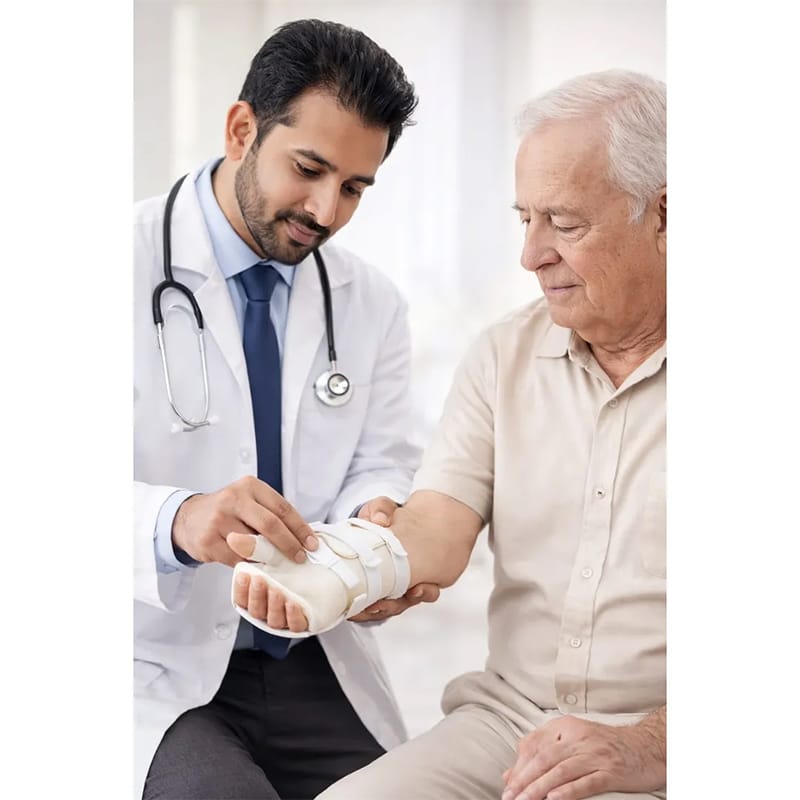 Picture of Tynor Premium Hand Resting Splint Ergonomic Wrist & Hand Support Brace for Recovery and Rehabilitation