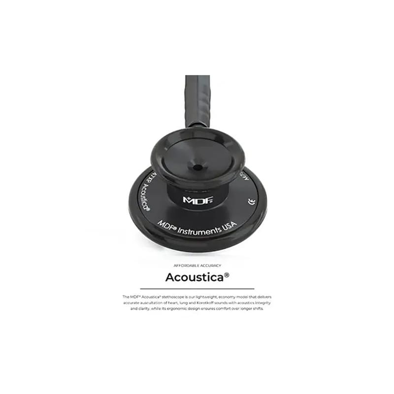 Picture of MDF® Acoustica® Deluxe Lightweight Dual Head Stethoscope – All Black Edition