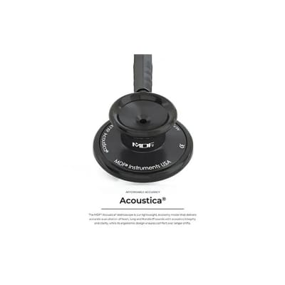 Picture of MDF® Acoustica® Deluxe Lightweight Dual Head Stethoscope – All Black Edition