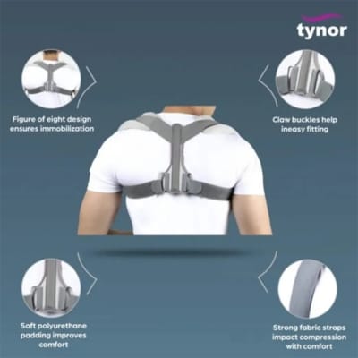 Picture of Tynor Clavicle Brace With Buckle (Immobilization, Comfort, Easy Application)