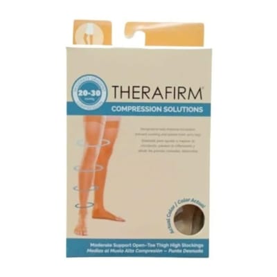 Picture of Therafirm Stockings Firm Compression Support Nylons – Medical Compression Leg Support Hosiery