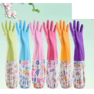 Picture of High-Quality Multicolor Silicone Kitchen Gloves – 1 Pair