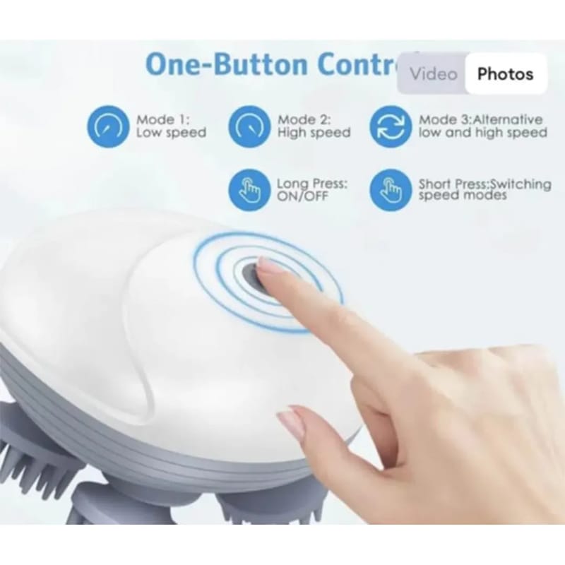 Picture of Scalp Head Hair Massager Electric Health Care Antistress Relax Body Massager Deep Sode Tissue Prevent Body Massage