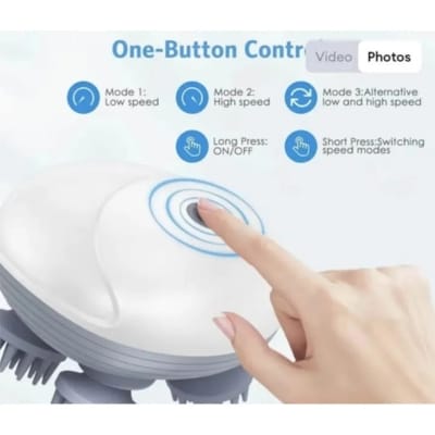 Picture of Scalp Head Hair Massager Electric Health Care Antistress Relax Body Massager Deep Sode Tissue Prevent Body Massage