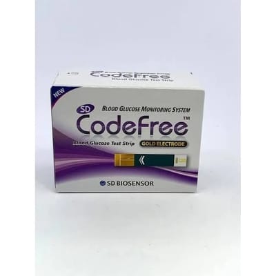 Picture of SD Codefree Blood Glucose Test Strips – 50 Pieces (25 x 2) Value Pack