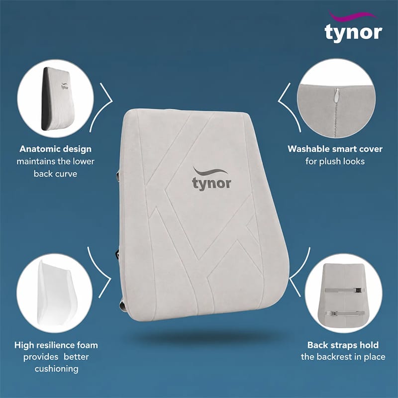 Picture of Tynor Back Rest support for back pain (India) Back Pain Relief-Universal