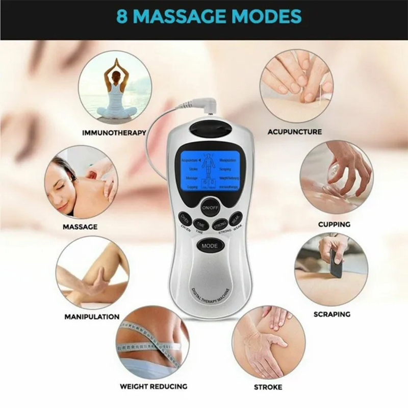 Picture of Models Electric Herald Tens Muscle Stimulator Ems Acupuncture Body Massager Digital Therapy Machine Electrostimulator