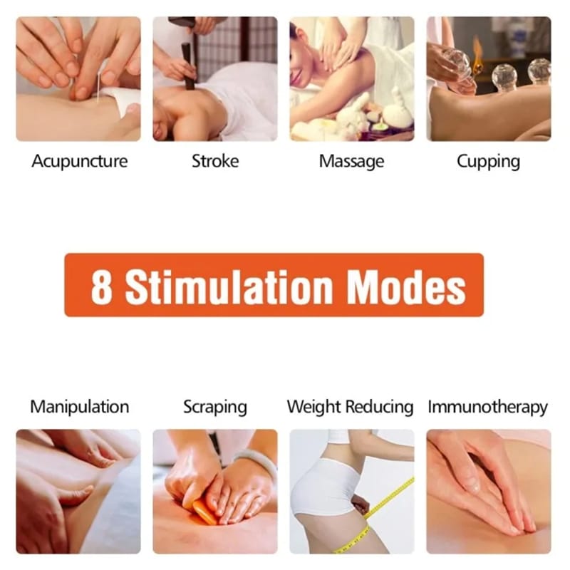 Picture of 4 Models Electric Herald Tens Muscle Stimulator Ems Acupuncture Body Massager Digital Therapy Machine Electrostimulator - Body Massager
