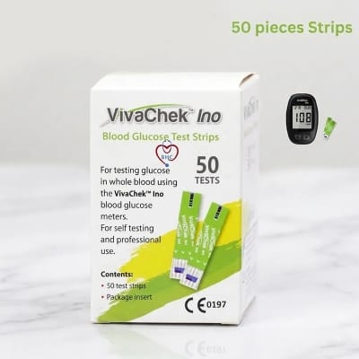 Picture of VivaChek Ino Blood Glucose Test Strip (25 & 50)pcs-50pcs