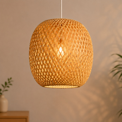 Picture of REGAL Bamboo Lamp Shade- Spark CRAFT ITEMS-HDC-3021 (LAMP SHADE- OVALIS)