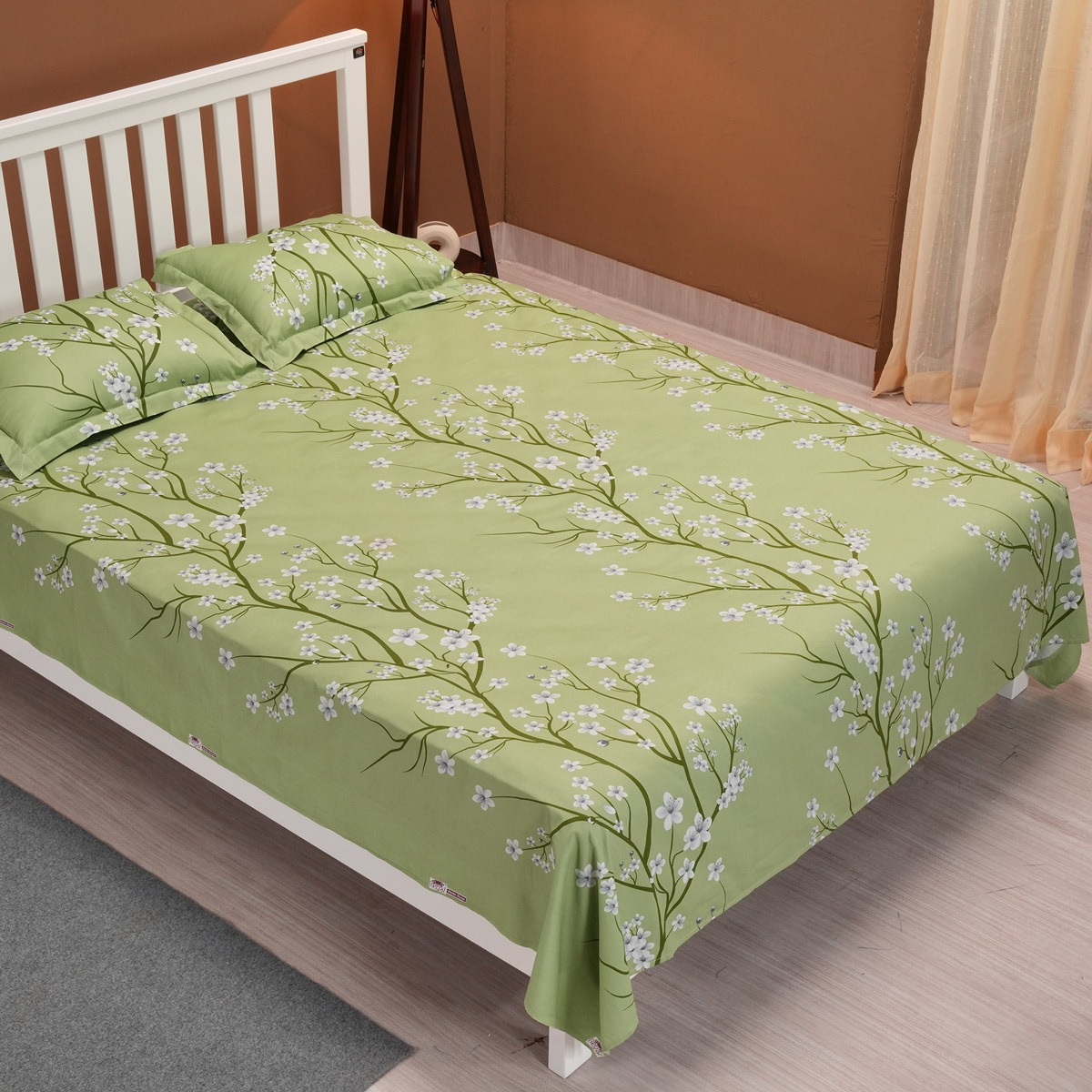 Picture of REGAL BED SHEET-316 (SPRING BLOOM-GREEN