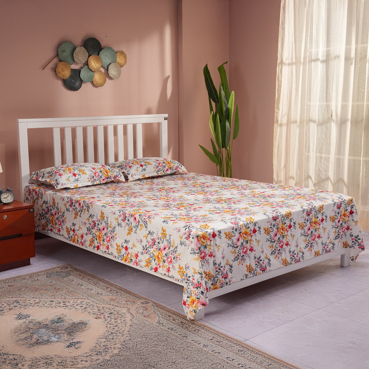 Picture of REGAL Bed Sheet-317 (White Meadow)
