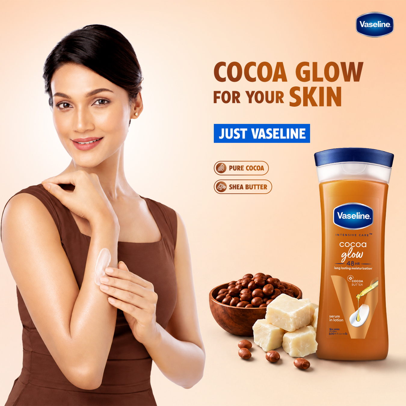 Picture of Vaseline Intensive Care Cocoa Glow Serum In Lotion 100ml