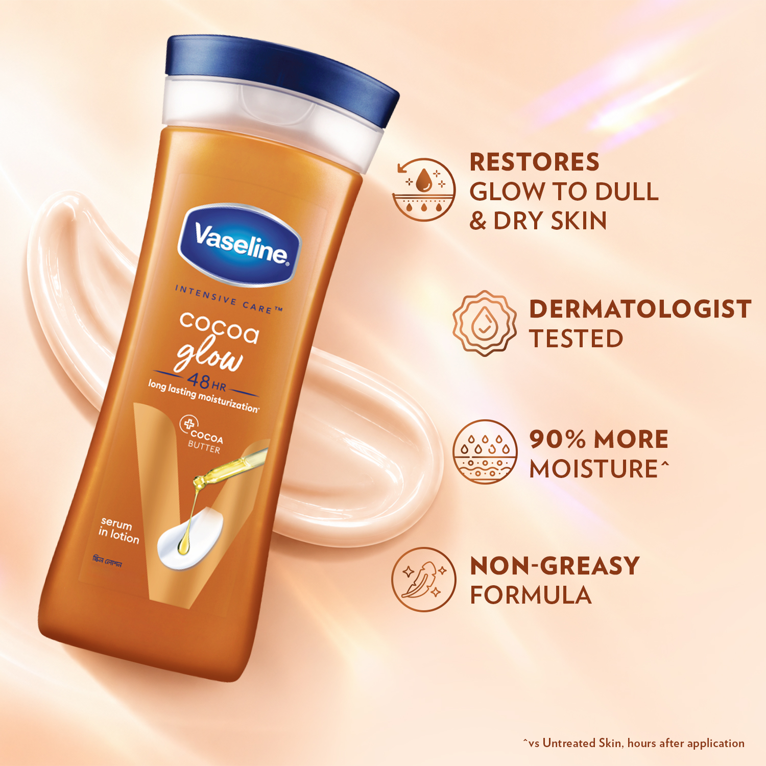 Picture of Vaseline Intensive Care Cocoa Glow Serum In Lotion 100ml