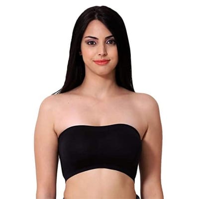 Picture of Cotton Strapless Tube Bra For Women - 1 Piece / Tube Bras for Girls / Ladies Bra / Bra for Women - Multicolor - Int:36