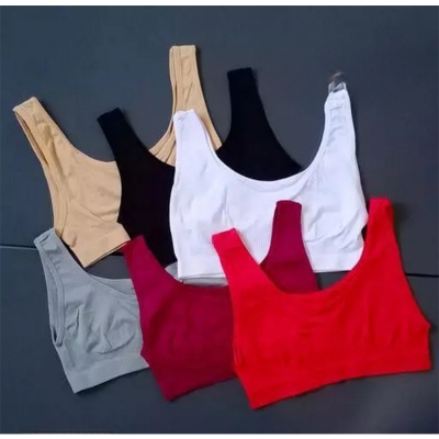 Picture of Semis Bra Genji For Women Bra For Women All Season Soft Stretch Fabric Air Bra 4 Piece Pack Multiple Color - Multicolor - Int:42