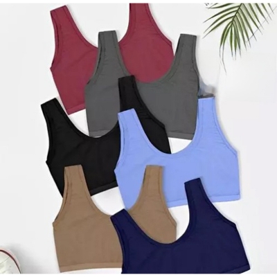 Picture of 4 Pieces Semis Bra Genji For Womens And Girls / Comfortable Air Bra for Ladies / Gym Bra for Girls / Women Bra - Multicolor - Int:XL