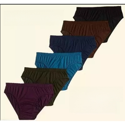 Picture of 6 piece Cotton Panty For Women and panti for girls / Export quality ladies pantie / girls panty - Multicolor - Int:M