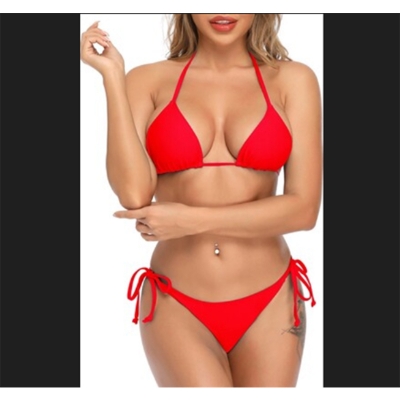 Picture of Bikini Set 1 Set Red Colour / Bikini Bra Pantie Set For Girls And Women / Swim Bikini Dress For Ladies - Red